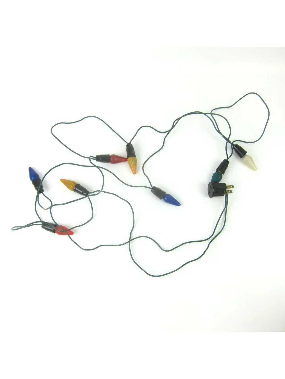 Vintage Ritz Christmas Lights 8 String Set & Original Box Blue Red Yellow WORKS